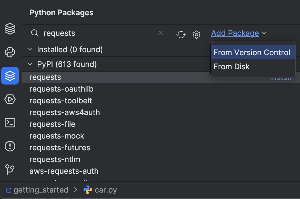 Add repository packages