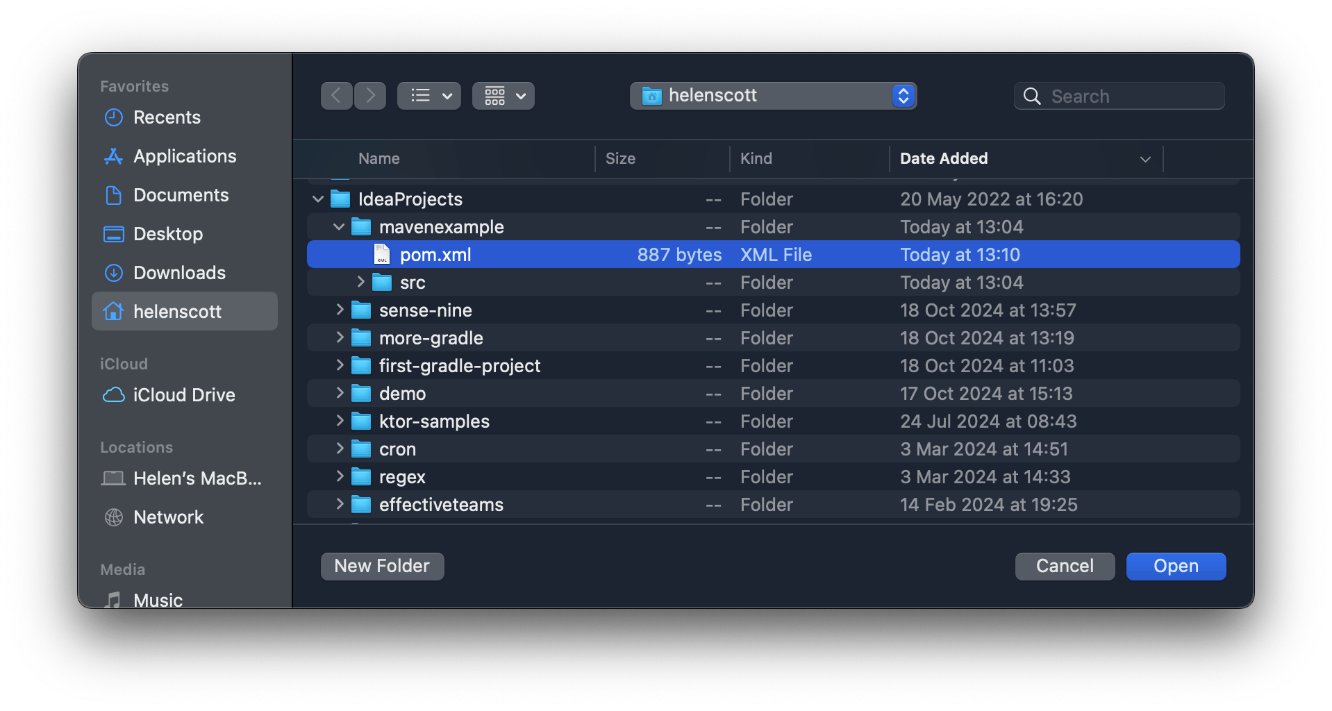 Importing a Maven project