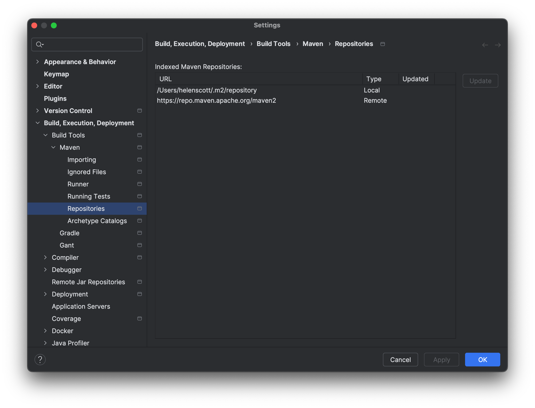 Indexed Maven Repositories